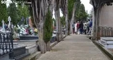 Imagen del cementerio de la capital este jueves de Todos los Santos