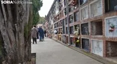 Imagen del cementerio de la capital este jueves de Todos los Santos