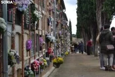 Imagen del cementerio de la capital este jueves de Todos los Santos