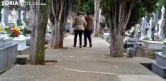 Imagen del cementerio de la capital este jueves de Todos los Santos
