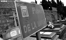 Imagen del cementerio de la capital este jueves de Todos los Santos