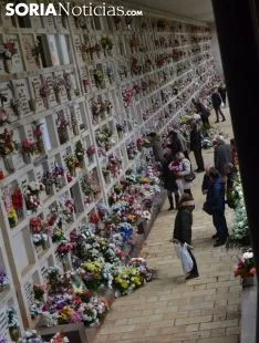 Imagen del cementerio de la capital este jueves de Todos los Santos