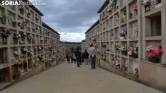 Imagen del cementerio de la capital este jueves de Todos los Santos