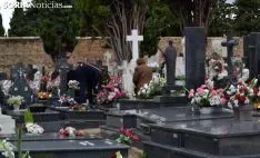 Imagen del cementerio de la capital este jueves de Todos los Santos