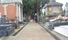 Imagen del cementerio de la capital este jueves de Todos los Santos