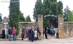 Imagen del cementerio de la capital este jueves de Todos los Santos