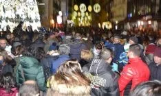 Una imagen del ambiente este viernes en el centro de la ciudad. /SJ
