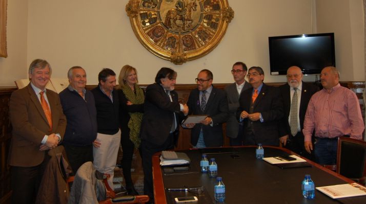 Una imagen de la reunión este viernes. 