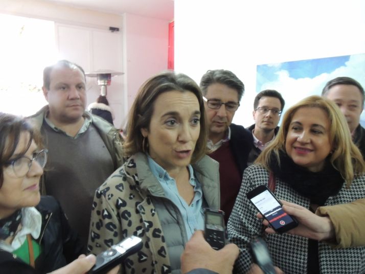 Cuca Gamarra asistió a la feria contra la despoblación que organiza Presura. Cedida