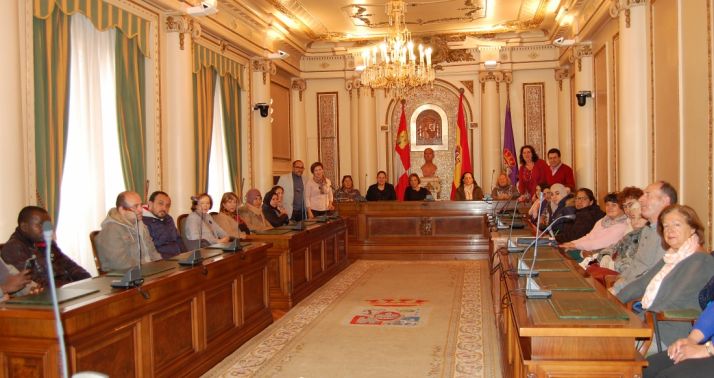 Los alumnos, en el salón plenario. /Dip