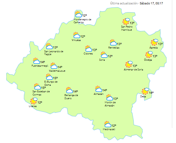 Sábado de sol y temperaturas agradables