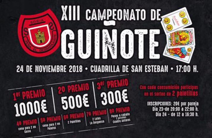 La Peña El Desbarajuste convoca su XIII Campeonato de Guiñote con 1.800 &euro; en premios