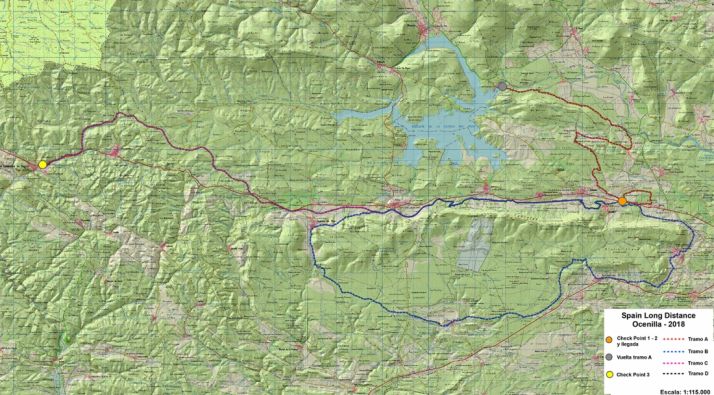 Mapa por donde discurrirán las dos pruebas. 