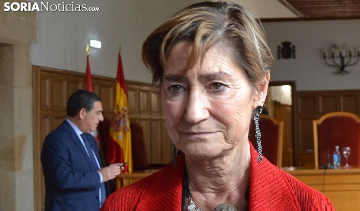 Victoria Ortega, este viernes en Soria. /SN