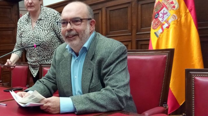 Miguel Latorre, esta tarde de lunes en rueda de prensa. /SN