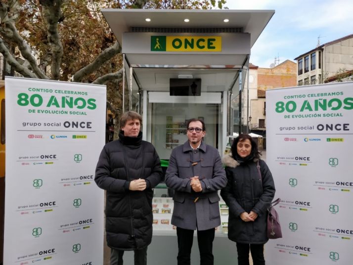 La ONCE instala en Soria su nuevo quisco &ldquo;m&aacute;s cercano, accesible y ecol&oacute;gico&rdquo;