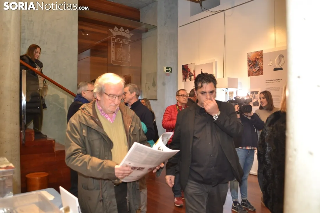 Una imagen de la apertura de la muestra para la subasta. /SN