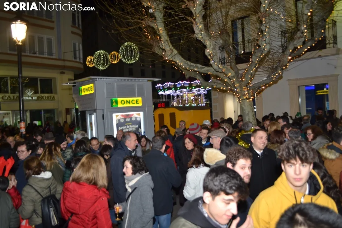 Una imagen del ambiente en el centro de la capital esta Nochevieja. /SN