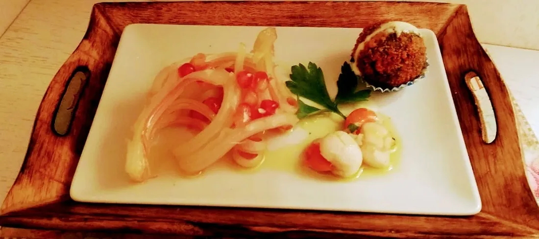 Presentación de la tapa ganadora. 
