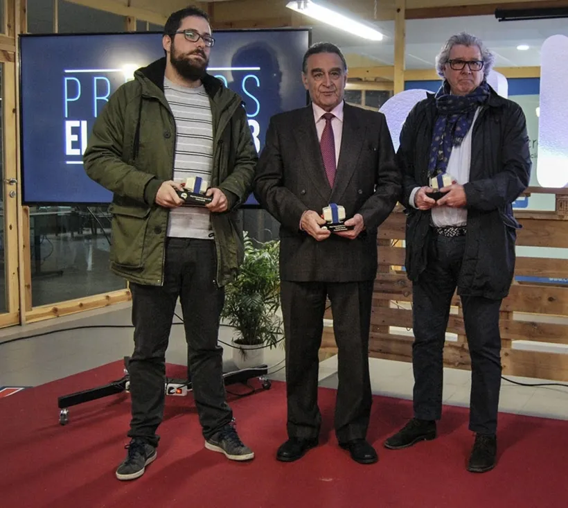 Los tres ganadores de este año. 