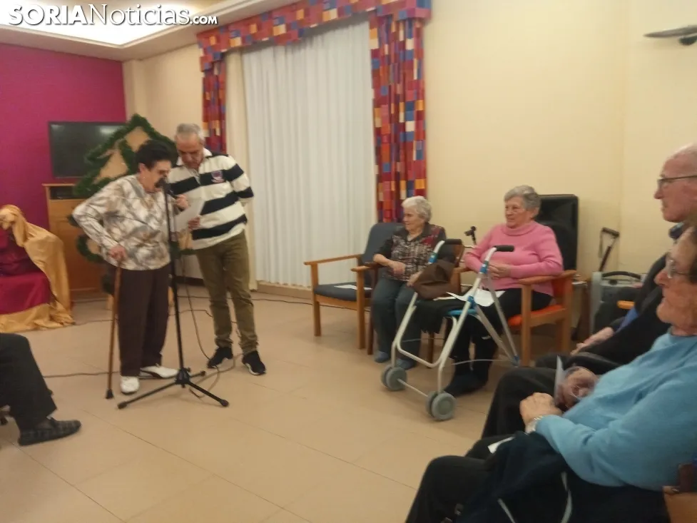 Una imagen del salón de actos de la residencia esta tarde. /SN