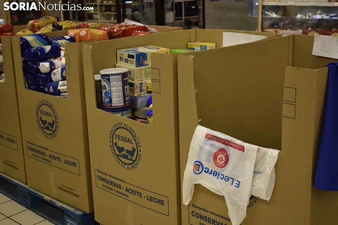 Recogida de alimentos en Supermercado E.Lecrerc