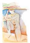 La portada del libro es un dibujo de un desnudo de Vicente Marín de joven.