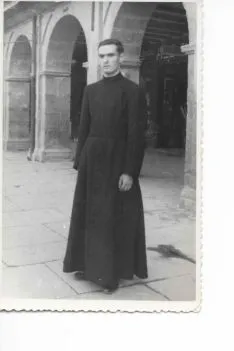 Vicente Marín de novicio, cuando estuvo con los misioneros del Verbo Divino.