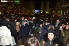Una imagen del ambiente en el centro de la capital esta Nochevieja. /SN