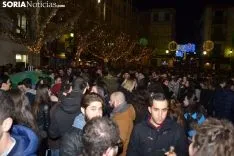 Una imagen del ambiente en el centro de la capital esta Nochevieja. /SN