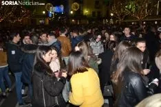 Una imagen del ambiente en el centro de la capital esta Nochevieja. /SN