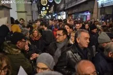 Una imagen de la más que multitudinaria manifestación de esta tarde de viernes. /SN