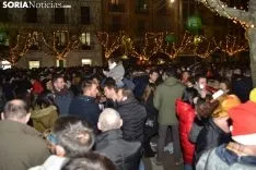 Una imagen del ambiente en el centro de la capital esta Nochevieja. /SN
