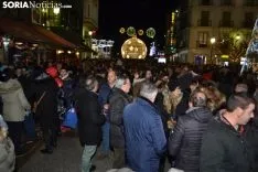 Una imagen del ambiente en el centro de la capital esta Nochevieja. /SN