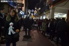 Una imagen de la más que multitudinaria manifestación de esta tarde de viernes. /SN