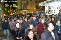 Una imagen de la más que multitudinaria manifestación de esta tarde de viernes. /SN