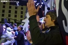 Una imagen de la más que multitudinaria manifestación de esta tarde de viernes. /SN