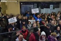 Una imagen de la más que multitudinaria manifestación de esta tarde de viernes. /SN