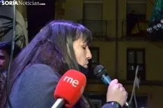 Una imagen de la más que multitudinaria manifestación de esta tarde de viernes. /SN