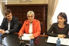 Javier Alonso, Pilar Delgado y Puri Sánchez.