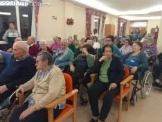 Una imagen del salón de actos de la residencia esta tarde. /SN
