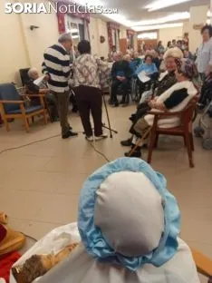Una imagen del salón de actos de la residencia esta tarde. /SN