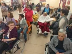 Una imagen del salón de actos de la residencia esta tarde. /SN
