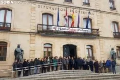 Concentración de repulsa en el Palacio Provincial. /SN