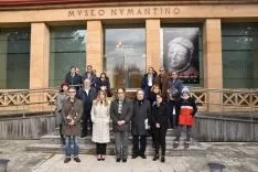 Minuto de silencio en el Museo Numantino. 