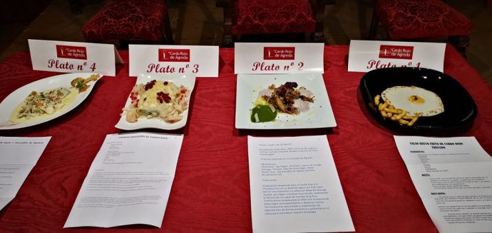 Los cuatro platos finalistas, el número 2, el ganador. 