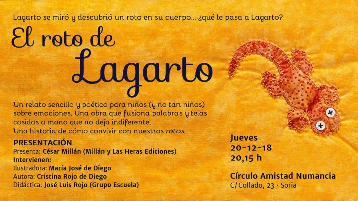 Presentación del libro infantil El roto del lagarto en el Casino este jueves