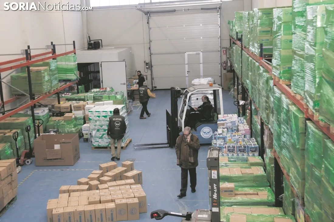 Labor contra el hambre en el Banco de Alimentos. María Ferrer
