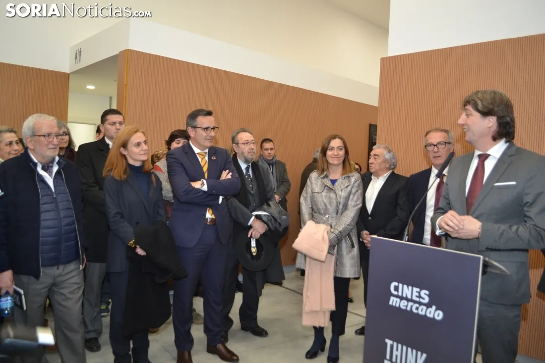 Imagen de la inauguración de los cines Mercado este miércoles. /SN