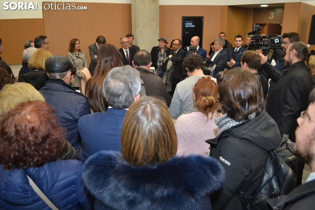 Imagen de la inauguración de los cines Mercado este miércoles. /SN